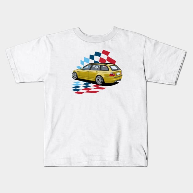 Phoenix Yellow Wagon Kids T-Shirt by icemanmsc